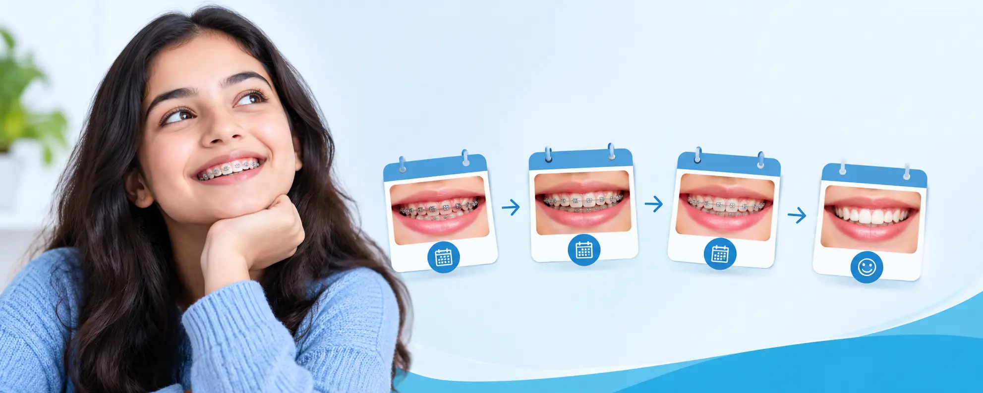 Orthodontic braces adjustment during treatment at The Smile's Centre, Hyderabad